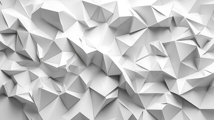 Poster - Intricate origami-inspired pattern showcasing depth and texture in a minimalist design