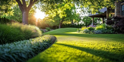 precision mowing and meticulous maintenance for a stunning garden.
