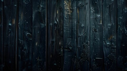 Poster - Dark Weathered Wooden Planks with Textured Surface Highlighting Natural Patterns and Grain, Ideal for Backgrounds, Textures, and Artistic Visuals in Various Projects