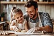 © Masque - Flour-Filled Fun: A Special Cooking Time Between Father and Daughter