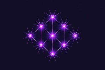 Poster - A flat design showing an X-Y axis grid with a glowing point at the intersection