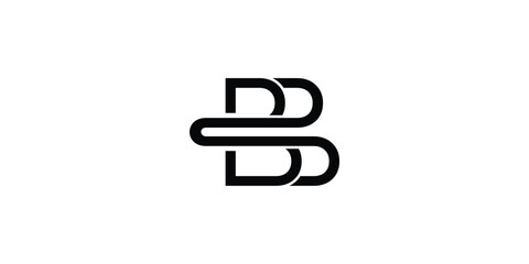 logo initials B icon vector