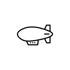 Aufkleber - Airship icon Outline vector for web ui