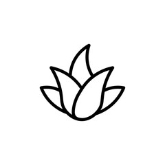 Poster - Aloe vera icon Outline vector for web ui