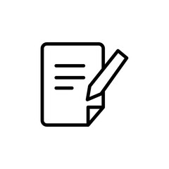 Poster - Assignment icon Outline vector for web ui