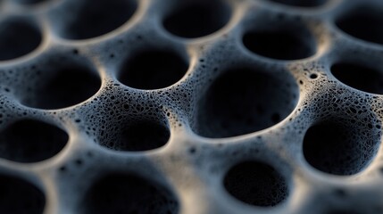 Poster - Close-Up View of Intricate Exotic Organism Cells Showing Unique Structures and Patterns