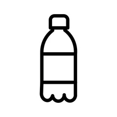 Poster - Bottle icon Outline vector for web ui