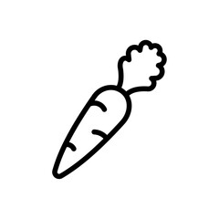 Aufkleber - Carrot icon Outline vector for web ui