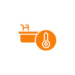 Aufkleber - Cold plunge icon Outline vector for web ui