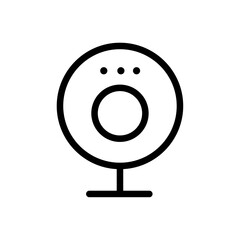 Poster - Digital Webcam icon Outline vector for web ui