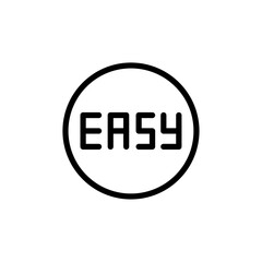 Aufkleber - Easy icon Outline vector for web ui