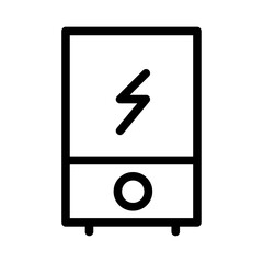 Poster - Electric heating boiler icon Outline vector for web ui