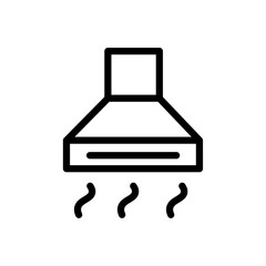 Poster - Extractor Hood icon Outline vector for web ui