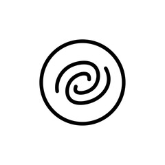 Poster - Galaxy icon Outline vector for web ui