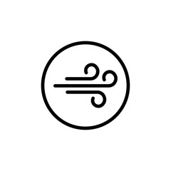 Poster - gust icon Outline vector for web ui