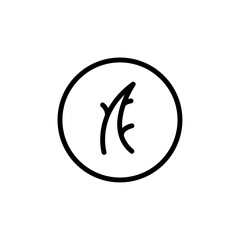 Poster - Hair Split Ends icon Outline vector for web ui