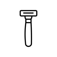 Aufkleber - Hair removing razor icon Outline vector for web ui
