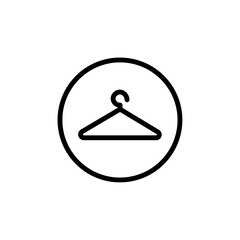 Poster - hanger icon Outline vector for web ui