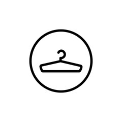 Poster - hanger icon Outline vector for web ui