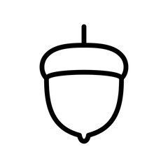Poster - Hazelnut icon Outline vector for web ui