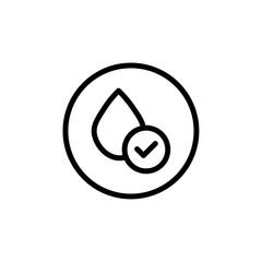 Aufkleber - hypoallergenic icon Outline vector for web ui