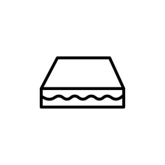 Poster - Latex mattress material icon Outline vector for web ui