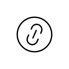 Poster - Link icon Outline vector for web ui