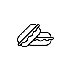Aufkleber - macarons icon Outline vector for web ui