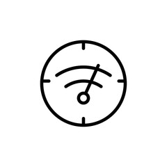 Poster - Network speed test icon Outline vector for web ui