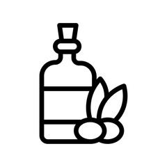 Poster - Olive oil icon Outline vector for web ui