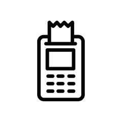 Poster - Payment terminal icon Outline vector for web ui