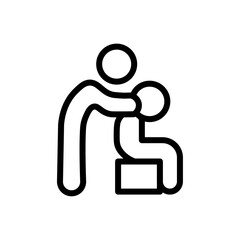 Aufkleber - physiotherapy icon Outline vector for web ui