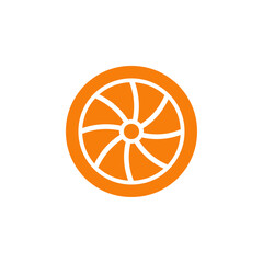 Aufkleber - Plane turbine icon Outline vector for web ui
