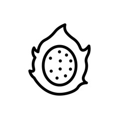 Poster - pitaya icon Outline vector for web ui