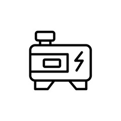 Poster - Portable power generator icon Outline vector for web ui