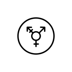Aufkleber - Rainbow LGBT flag icon Outline vector for web ui