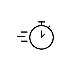 Aufkleber - testing time icon Outline vector for web ui