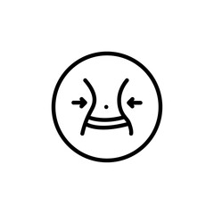 Poster - Weight loss icon Outline vector for web ui
