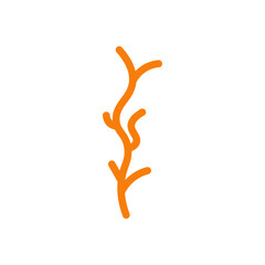 Poster - wood branch icon Outline vector for web ui