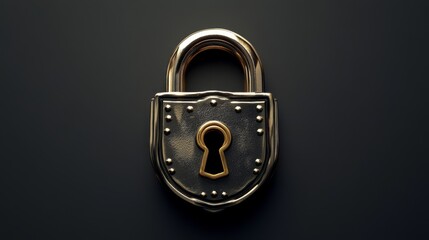 Poster - Padlock icon. Security icon