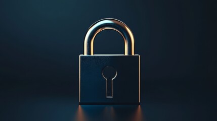 Poster - Padlock icon. Security icon