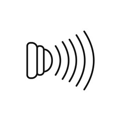 Poster - Motion sensor icon Isolated flat vector in outline