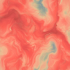 Fototapete - Colorful abstract illustration with fluid, layered swirling elements in shades of pink. Soft lines and color transitions add movement and volume to the composition