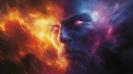 Wall Mural - mythical god is the ruler of the king