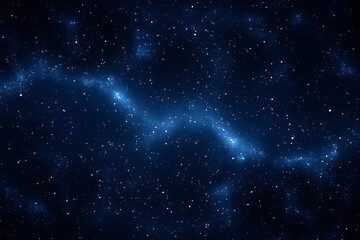 Wall Mural - blue dark night sky with many stars
