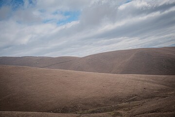 Wall Mural - landscape with sky and clouds