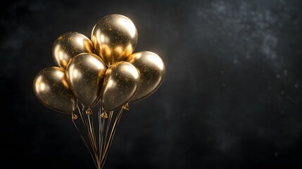 Poster - Sophisticated celebration design with a cluster of m AI generated illustration