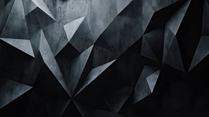 Aufkleber - abstract geometric pattern in shades of black and gray, creating a modern and edgy atmosphere.