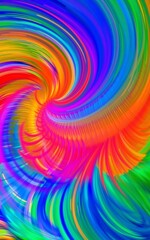 Poster - Abstract Colorful Swirl Background