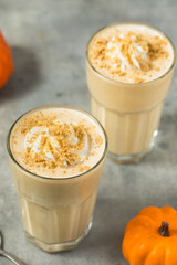 Wall Mural - Sweet Homemade Pumpkin Pie Milkshake